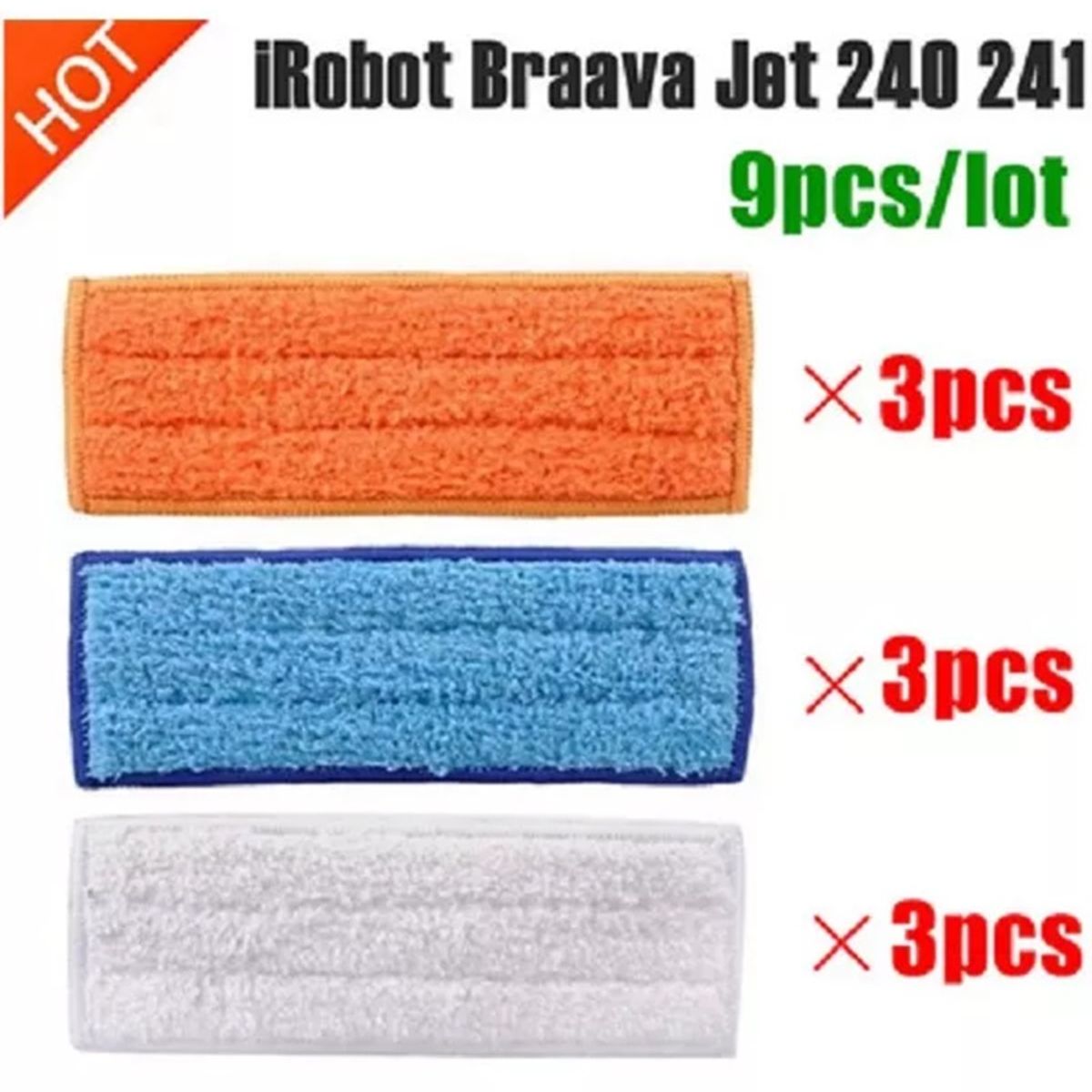 GENERICO - MOPA LAVABLE 9UN PARA IROBOT BRAAVA JET 240 241