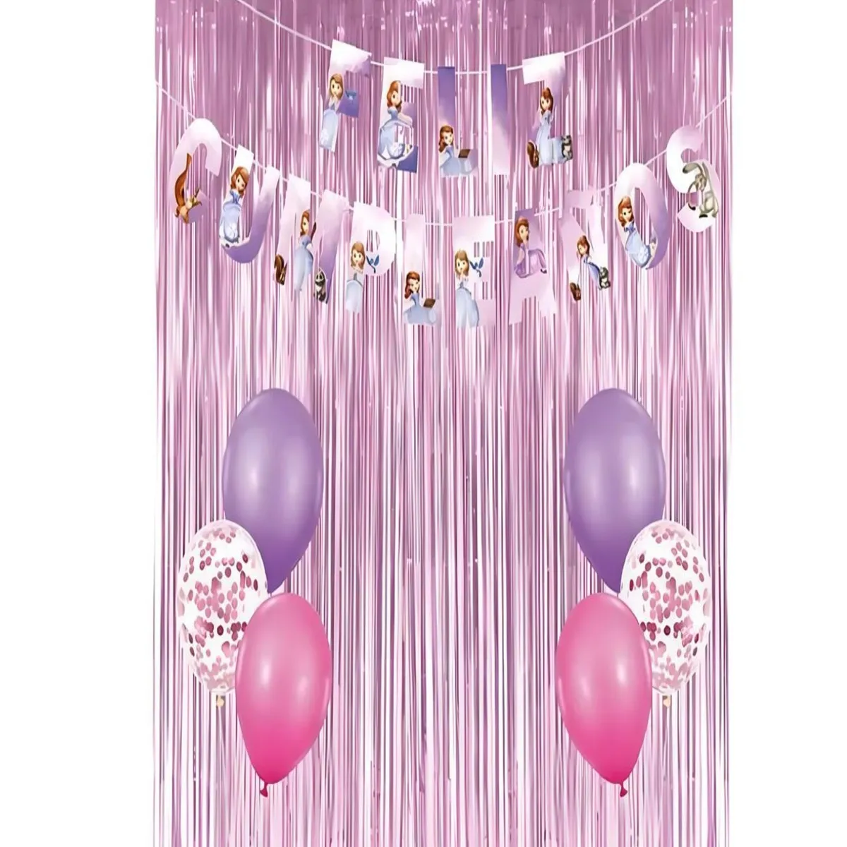 GENERICO - SET DE DECORACION CUMPLEAÑOS PRINCESA