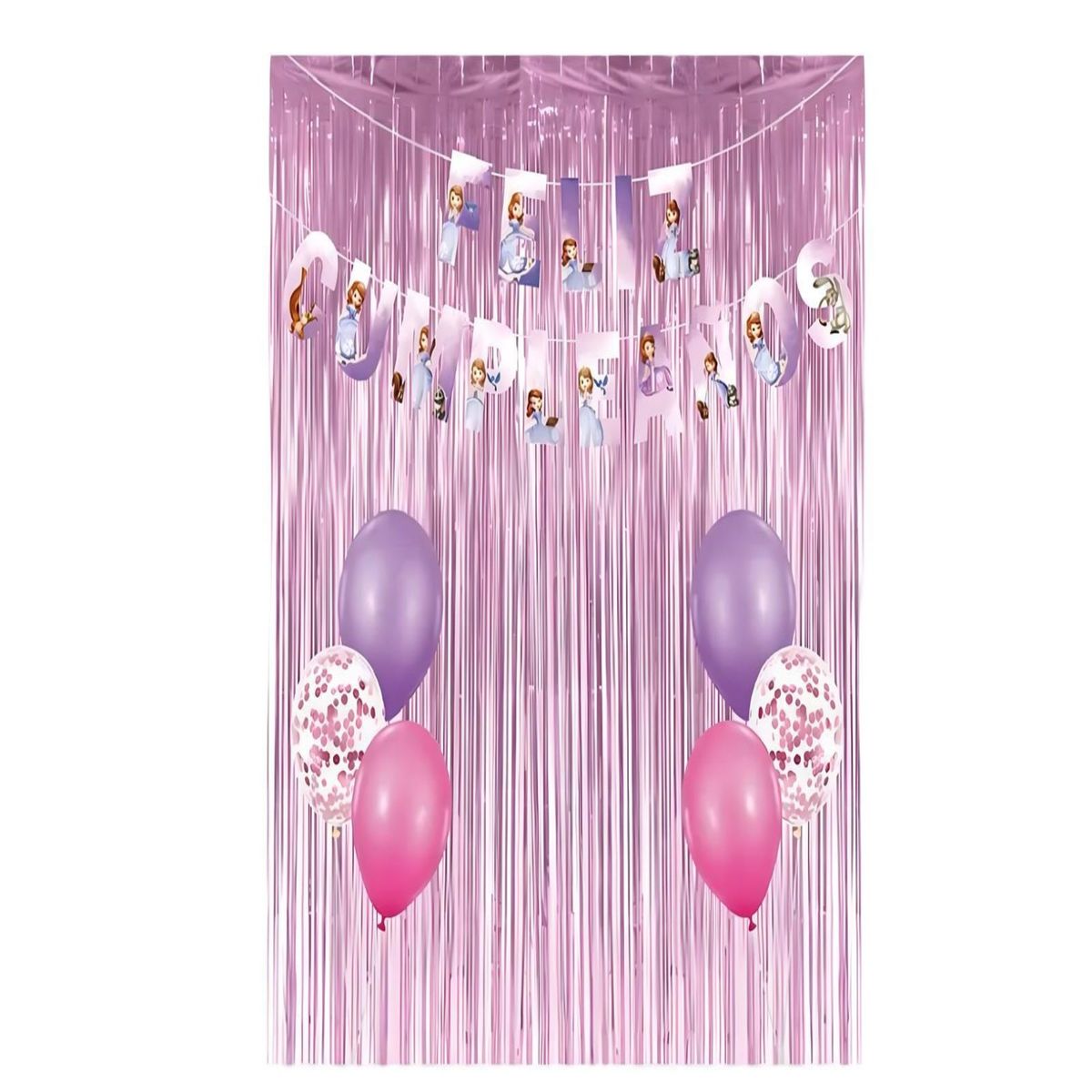 GENERICO - SET DE DECORACION CUMPLEAÑOS PRINCESA