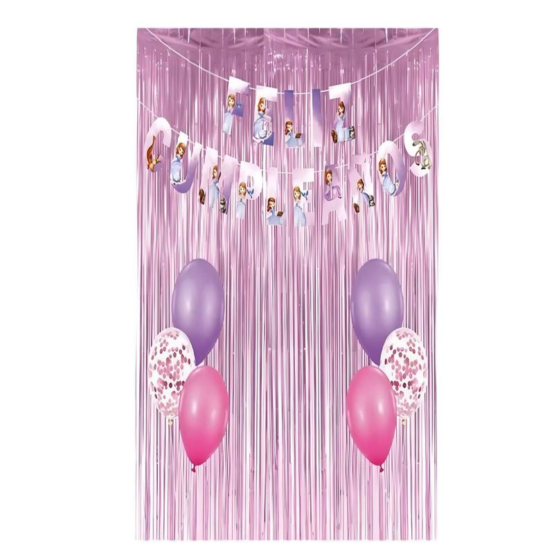 GENERICO - SET DE DECORACION CUMPLEAÑOS PRINCESA