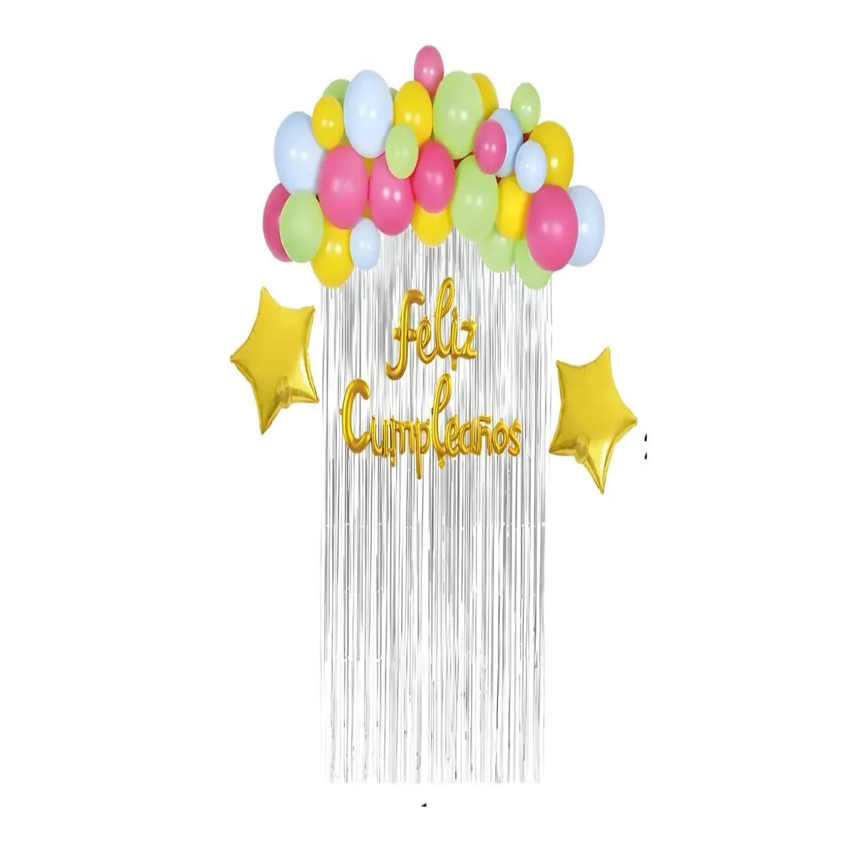 GENERICO - SET DE DECORACION CUMPLEAÑOS 35 PIEZAS