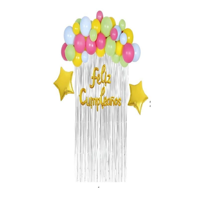 GENERICO - SET DE DECORACION CUMPLEAÑOS 35 PIEZAS
