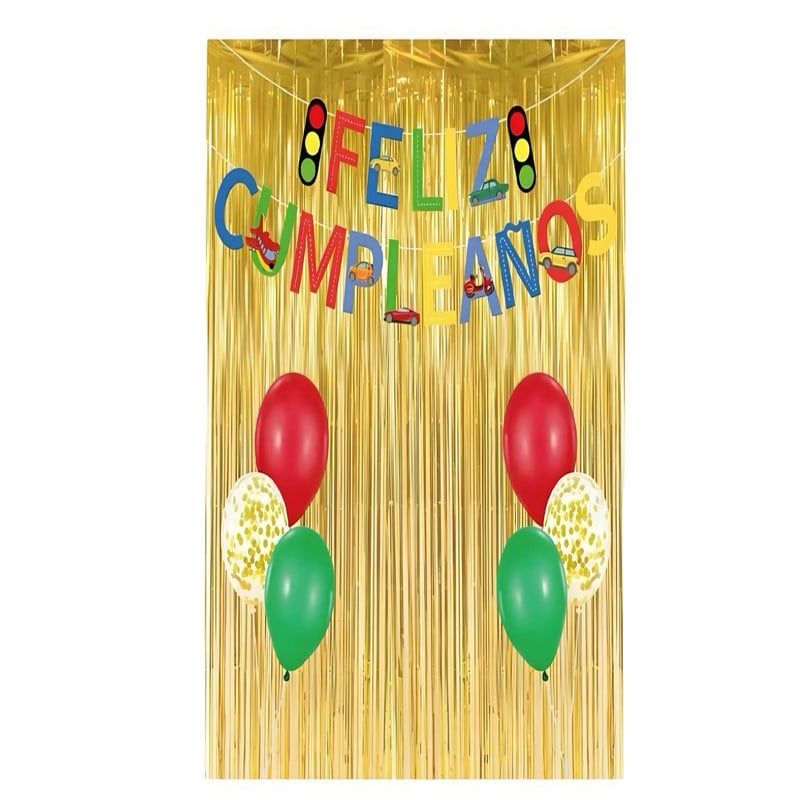 GENERICO - SET DE DECORACION CUMPLEAÑOS AUTO