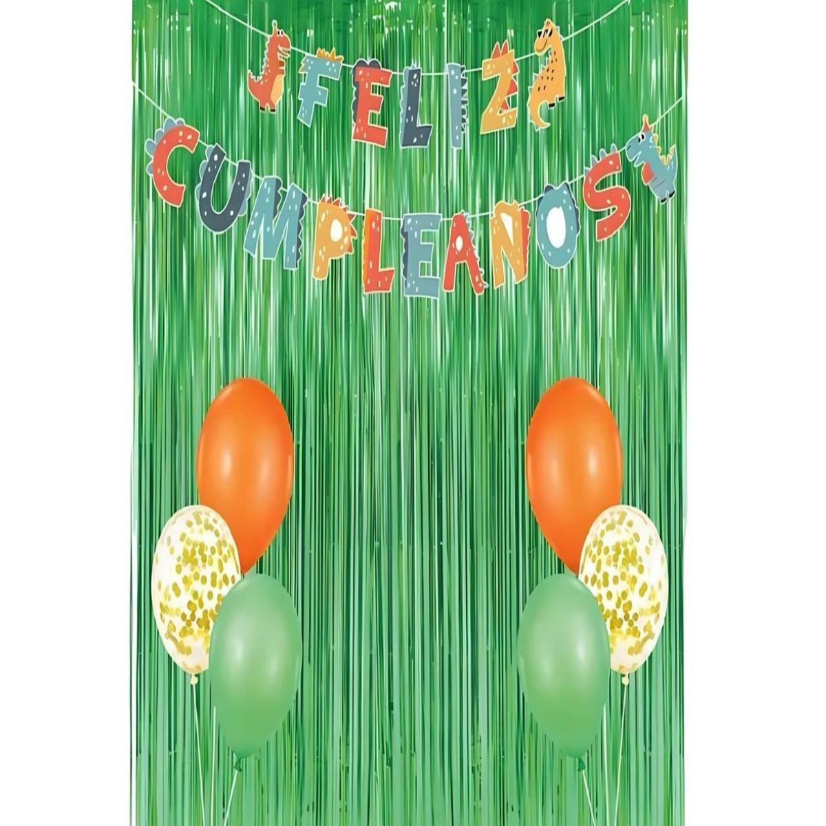 GENERICO - SET DE DECORACION CUMPLEAÑOS DINOSAURIO