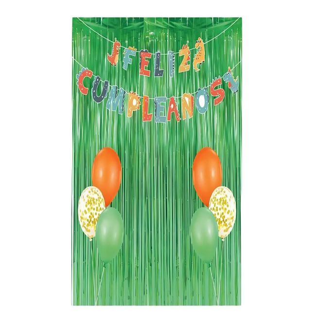 GENERICO - SET DE DECORACION CUMPLEAÑOS DINOSAURIO