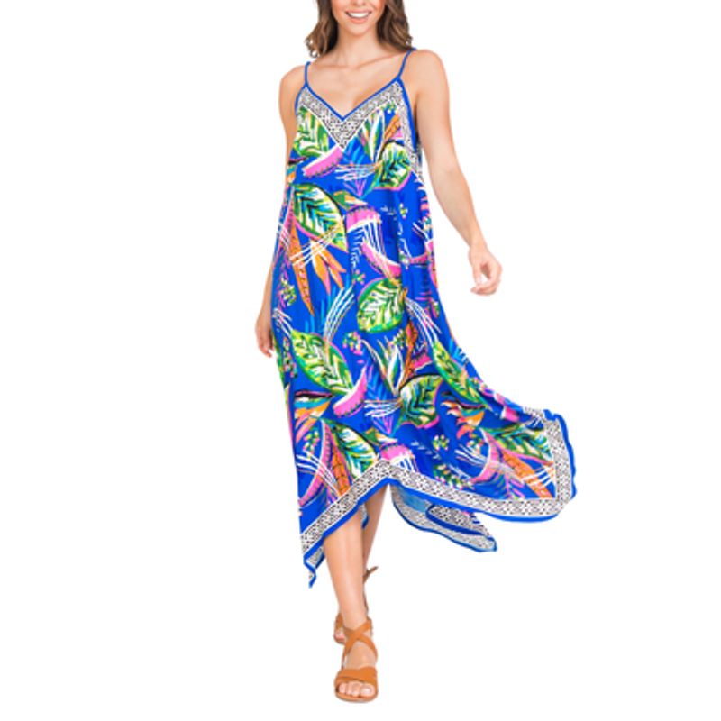 CAPRICHOSA - Midi Vestido Estampado Tipo Solera