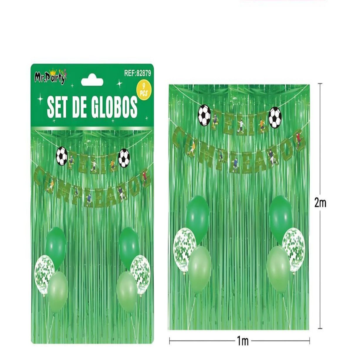 GENERICO - SET DE DECORACION CUMPLEAÑOS FUTBOL