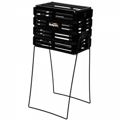UNIQUE - CANASTO RECOGE PELOTAS PLASTICO NEGRO