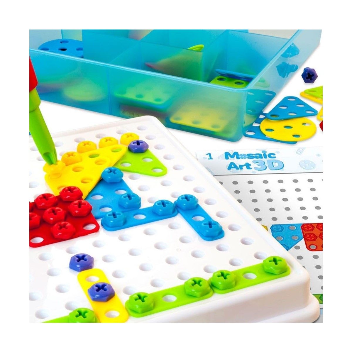 OEM - Set Rompecabeza Creativo Tornillos Mosaico 310 pcs