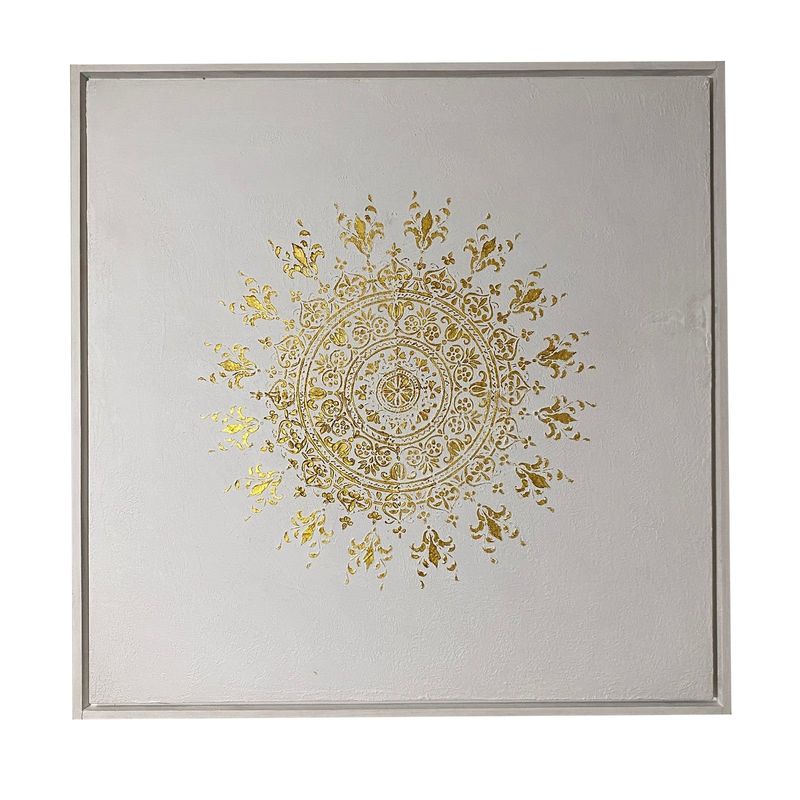 GENERICO - Mandala dorado, Cuadro decorativo  80x80