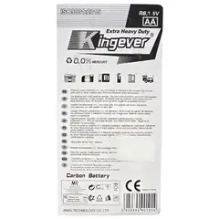 OEM - Pack 8 Pilas Kingever AA Carbon Battery R6