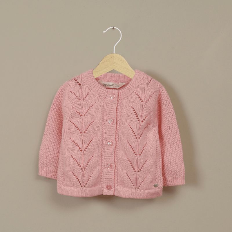 OPALINE - Chalecos Bebé niña Rosado 39879 Opaline