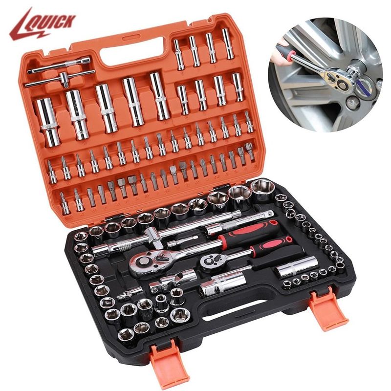 QUICK - Quick Set Caja De Dados Juego Herramientas 108 Piezas