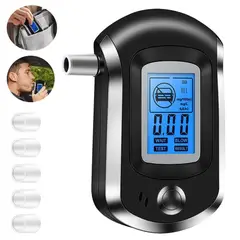 KUANGYE - Portátil Medidor De Alcoholimetro Digital con 5 Boquillas