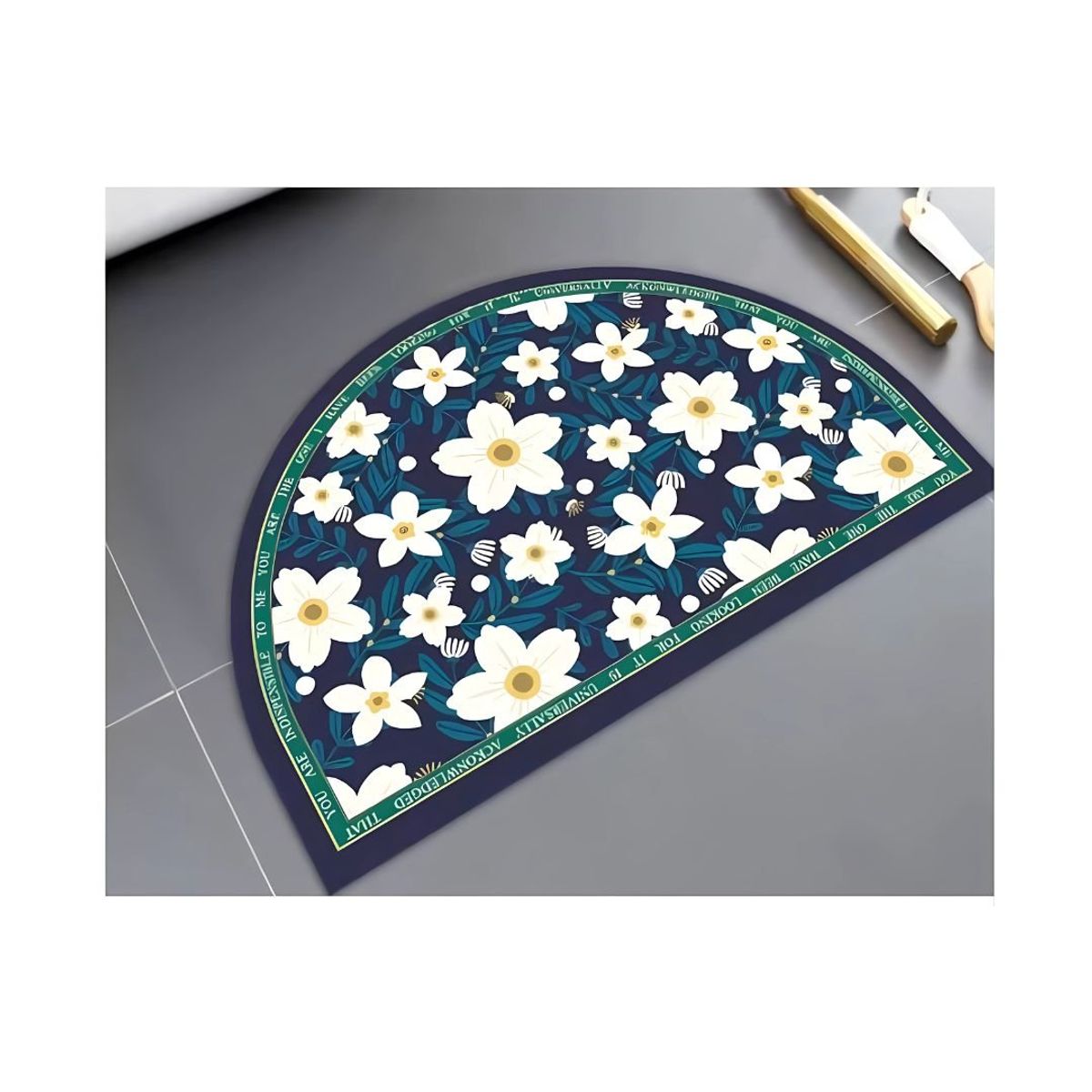 GENERICO - Alfombra Absorbente Baño Cocina 38 x 58 cm - Margarita