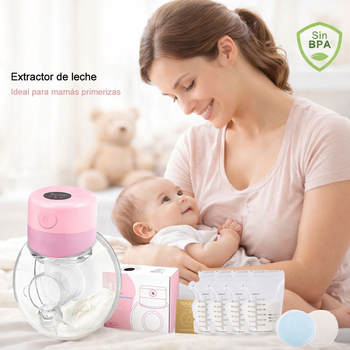 ZSPK - Extractor de leche materna eléctrico Sacaleche Libre Manos