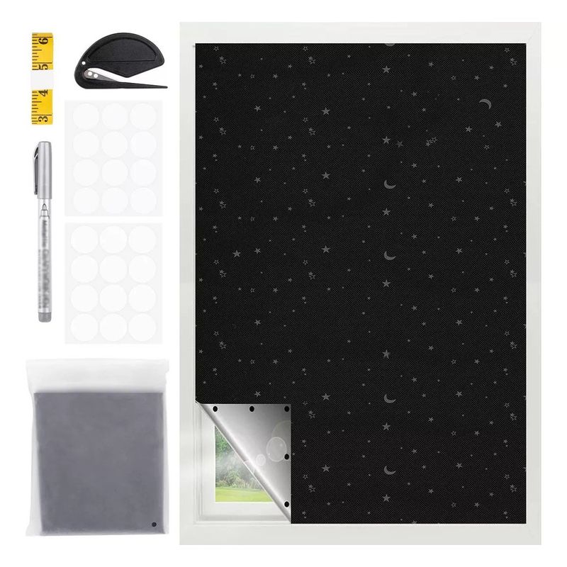 KUANGYE - Cortinas Blackout 420d Revestidas De Plata