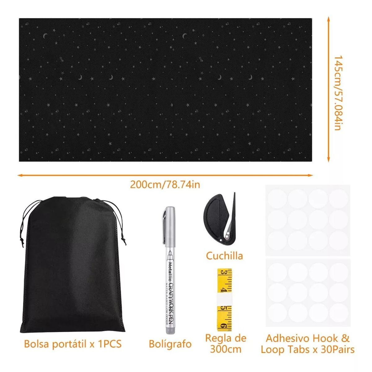 KUANGYE - Cortinas Blackout 420d Revestidas De Plata