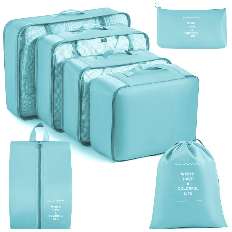 BITART - Set 7 Organizadores De Equipaje De Viaje Bolsa Ropa Interior-azul