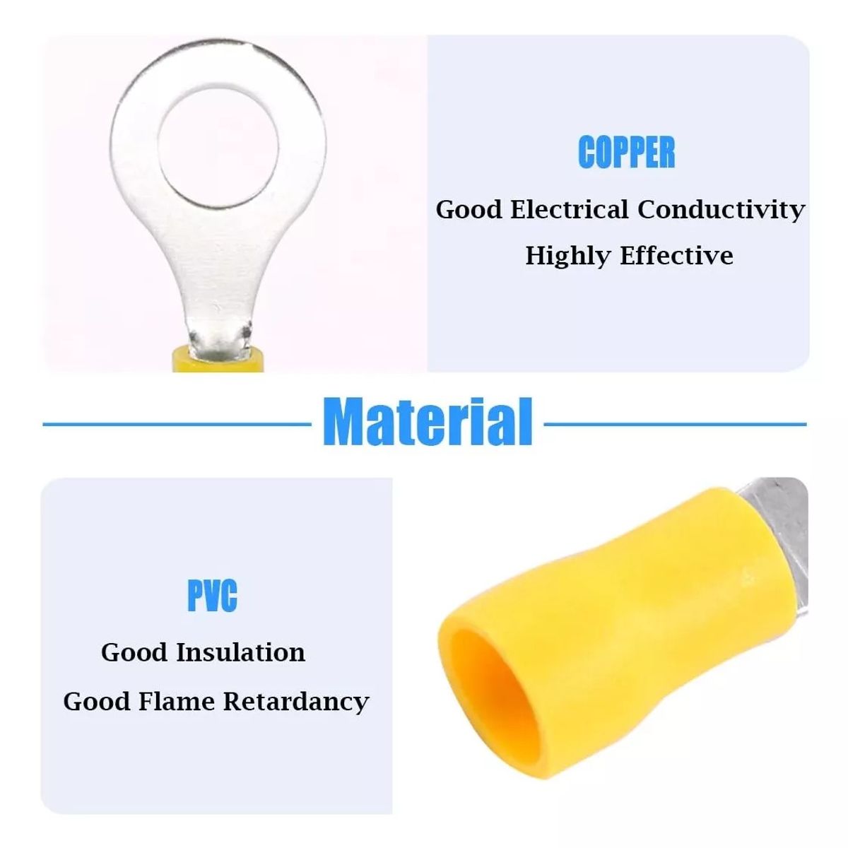 KUANGYE - Terminal Anillo Ojo Argolla 105mm 4-6mm² 100un