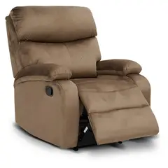 NOVAHUS - Berger Reclinable Milan Terciopelo Café
