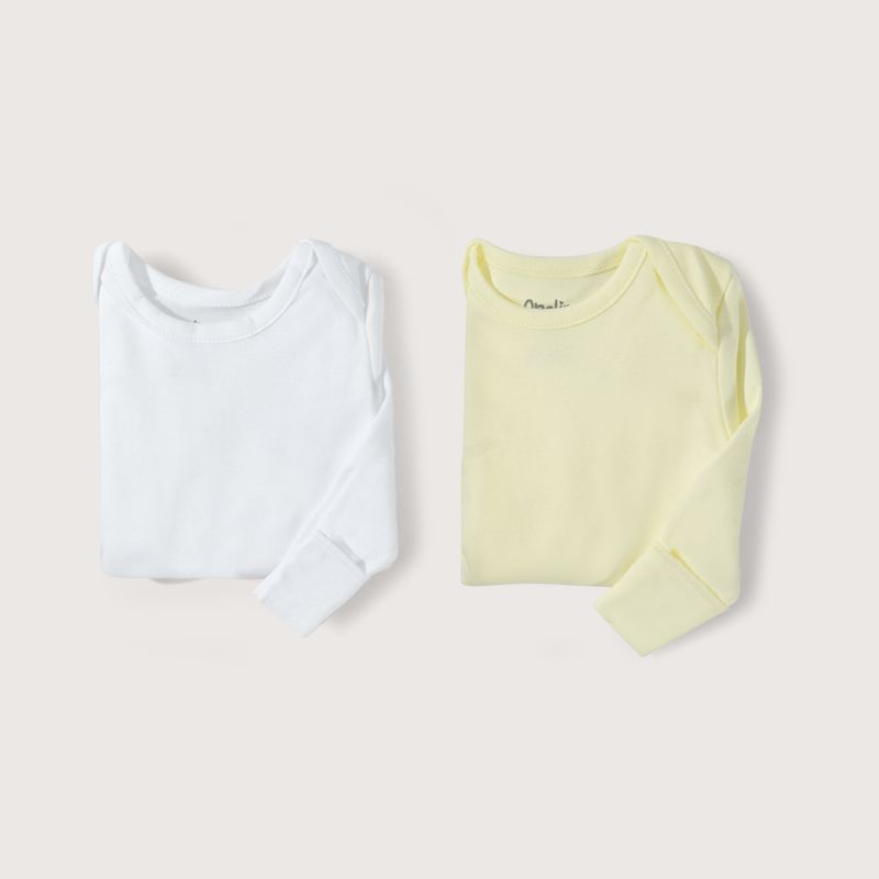 OPALINE - Bodys Unisex bebé Amarillo 39779 Opaline