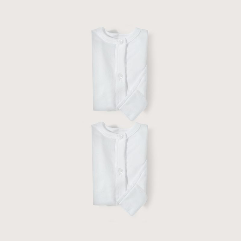 OPALINE - Bodys Unisex bebé Blanco 39782 Opaline