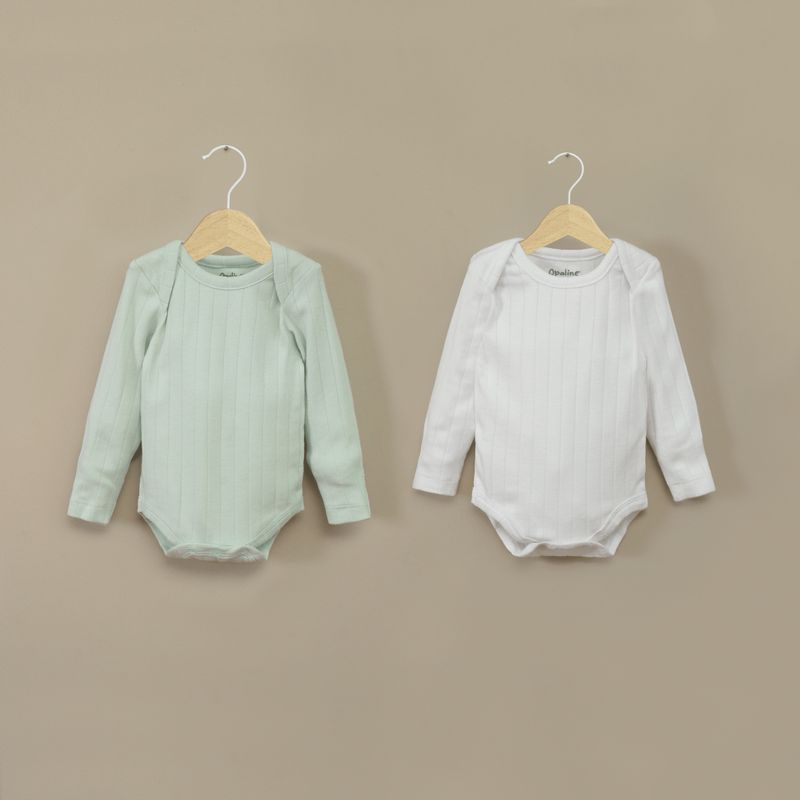 OPALINE - Bodys Unisex bebé Verde 39857 Opaline