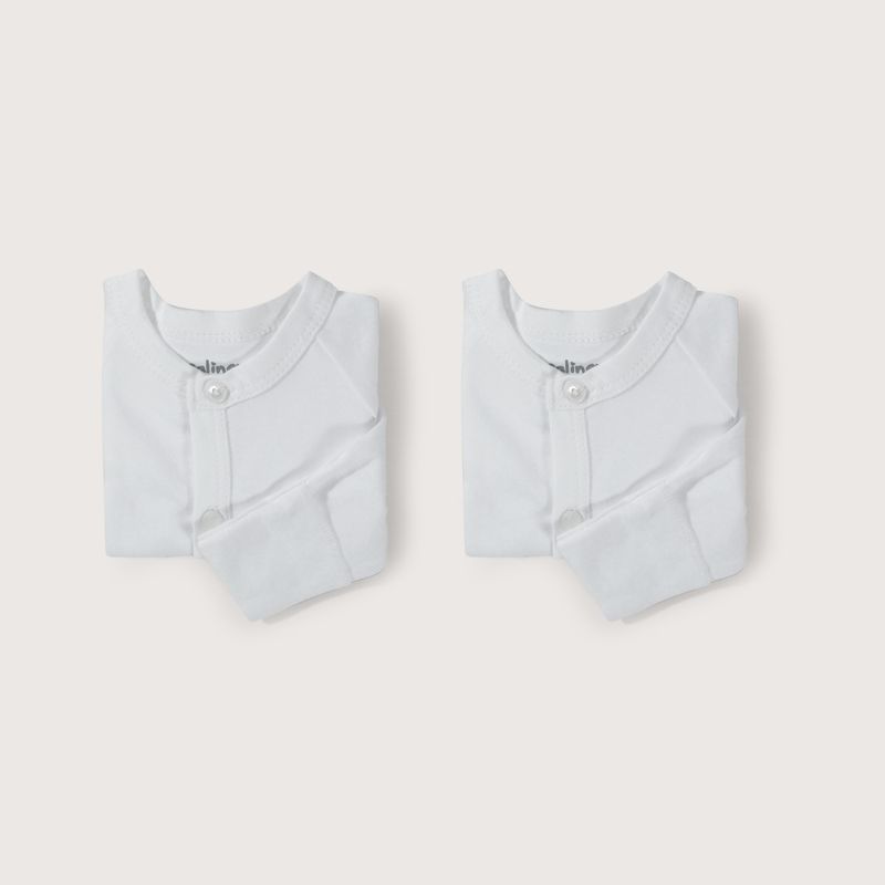 OPALINE - Bodys Unisex bebé Blanco 39797 Opaline