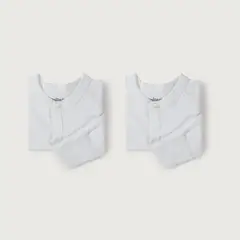 OPALINE - Bodys Unisex bebé Blanco 39797