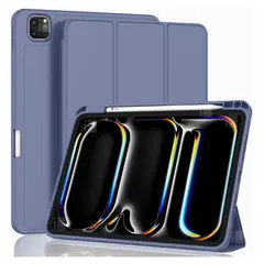 GENERICO - Funda Para iPad Pro 13 2024 M4 Ranura Pen Carga Magnética - Lavanda