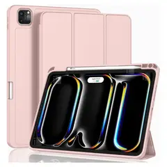 GENERICO - Funda Para iPad Pro 13 2024 M4 Ranura Pen Carga Magnética - Rosa