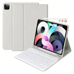 GENERICO - Funda Teclado Para iPad Pro 11 1 y 2 Gen Con Ranura Lápiz - Gris