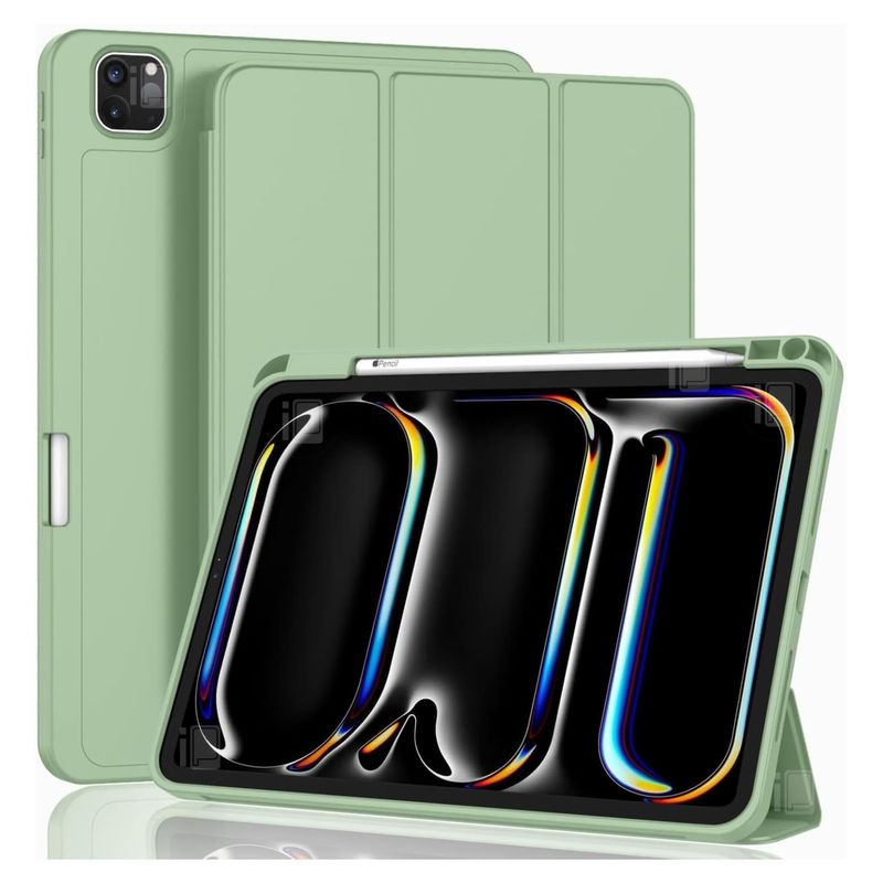 GENERICO - Funda Para iPad Pro 11 1 y 2 Gen Ranura Lápiz Para Carga - Verde