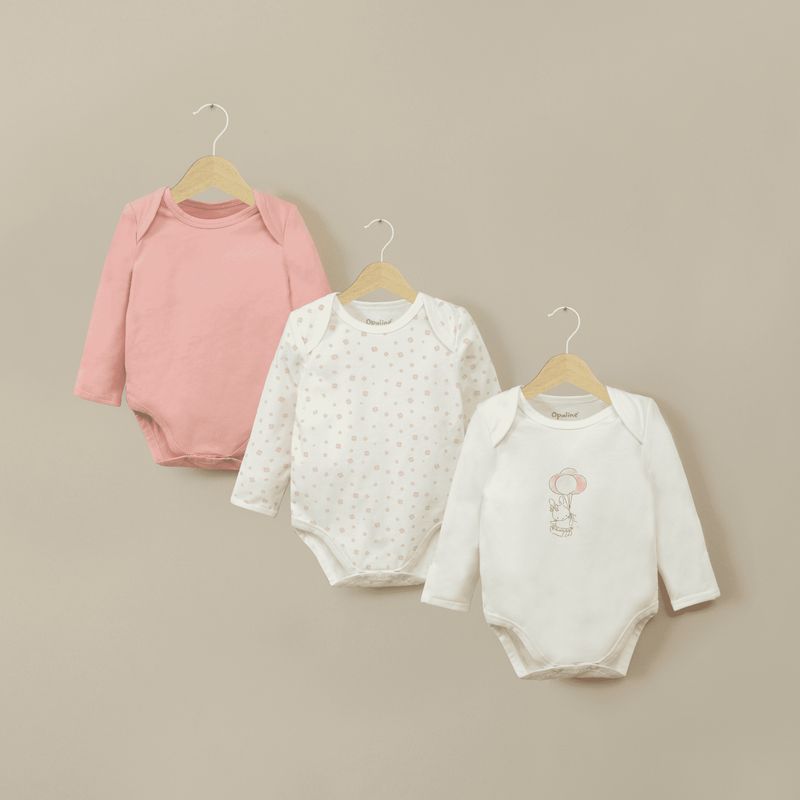 OPALINE - Bodys Bebé niña Rosado 39925 Opaline