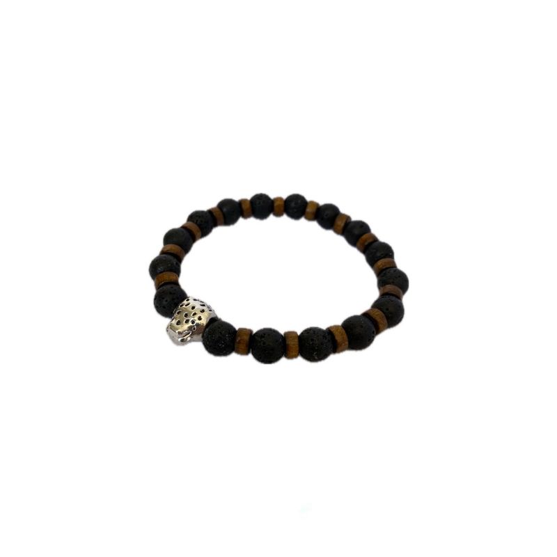 GENERICO - Pulsera de piedra volcánica de 8mm