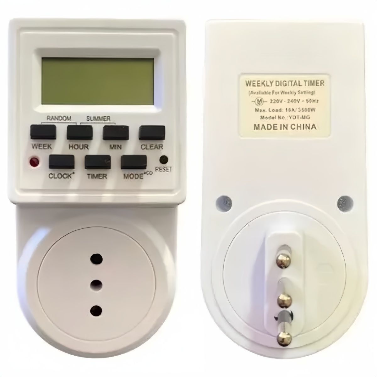 GENERICO - Pack 2 Timer Digital Programable Digital Temporizador