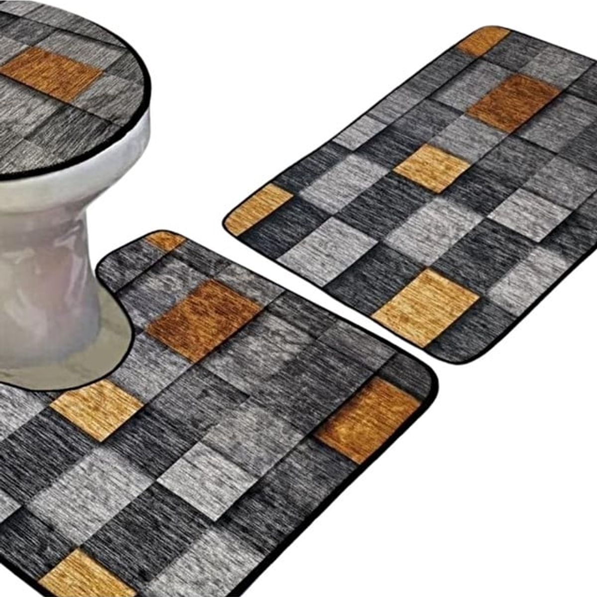 GENERICO - SET DE BAÑO ANTIDESLIZANTE DE 3 PIEZAS