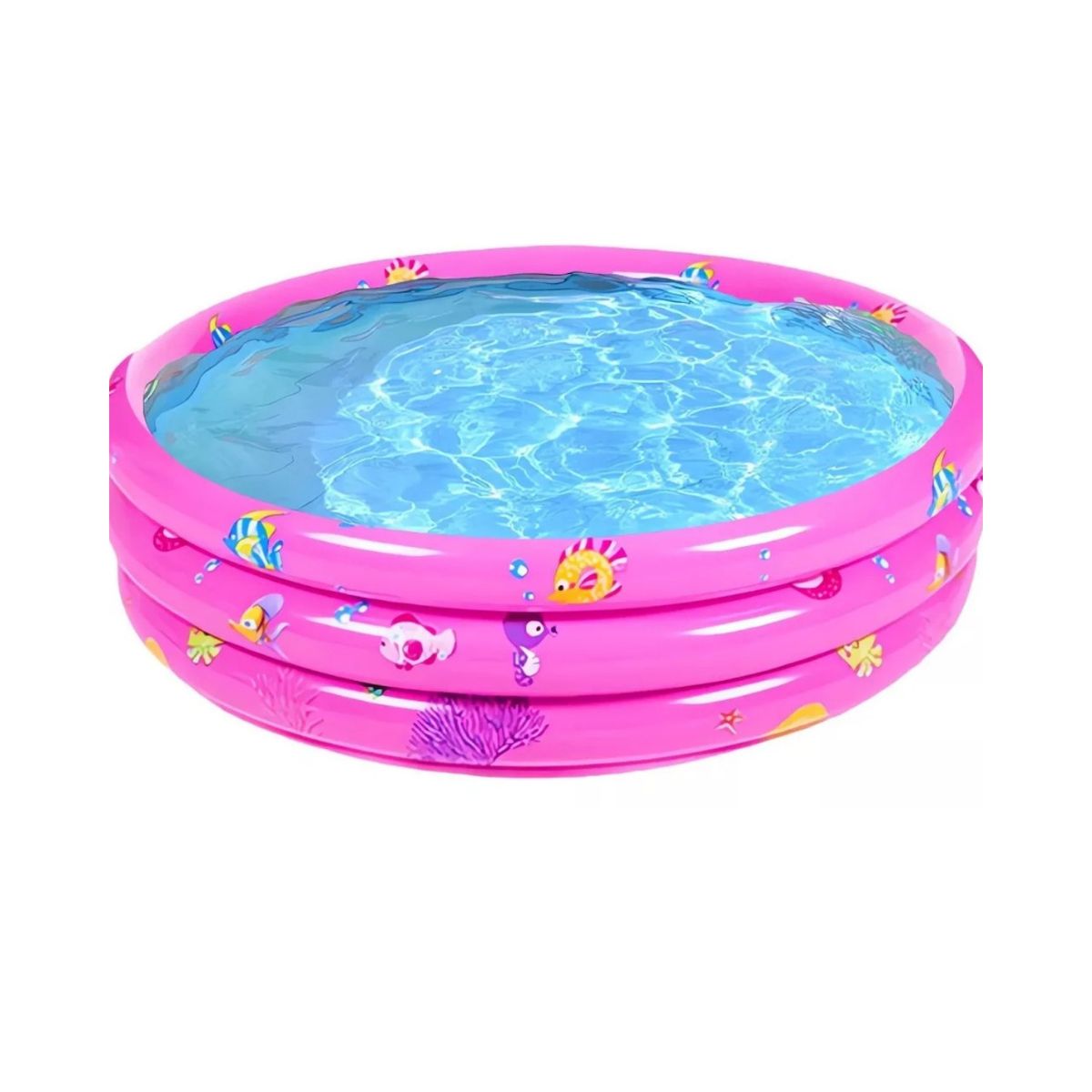 GENERICO - Piscina Inflable Plástico Para Niños 3 Anillos 80x35 cms