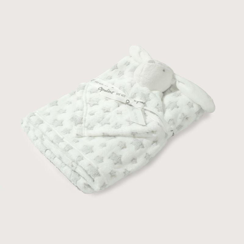 OPALINE - Mantas Unisex bebé Gris 39846 Opaline
