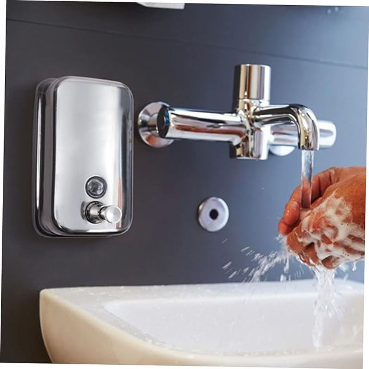 GENERICO - Dispensador Jabón Acero Inoxidable 500 Ml Taumm