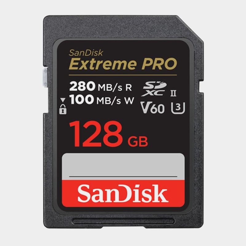 SANDISK - Memoria Sd Sandisk Extreme Pro 128gb 280mbs Uhs-ii V60 6k