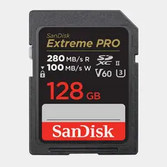 SANDISK - Memoria Sd Extreme Pro 128gb 280mbs Uhs-ii V60 6k