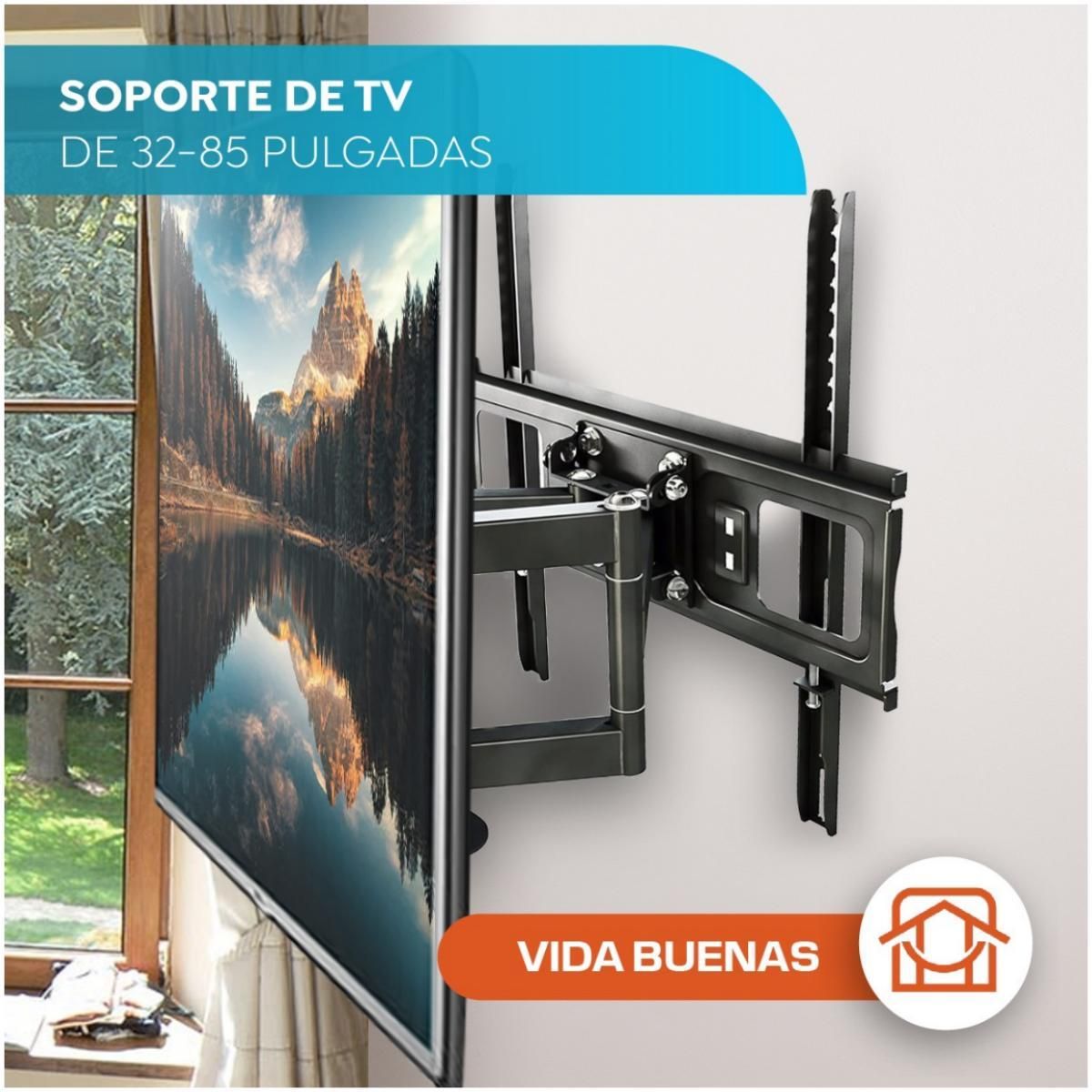 GENERICO - Soporte Para Tv Doble Brazo Desde La 32 Hasta 85