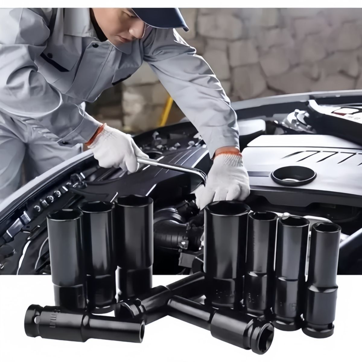 GENERICO - 20 Piezas Juego De Datos Llaves Vaso 12 Mecanica