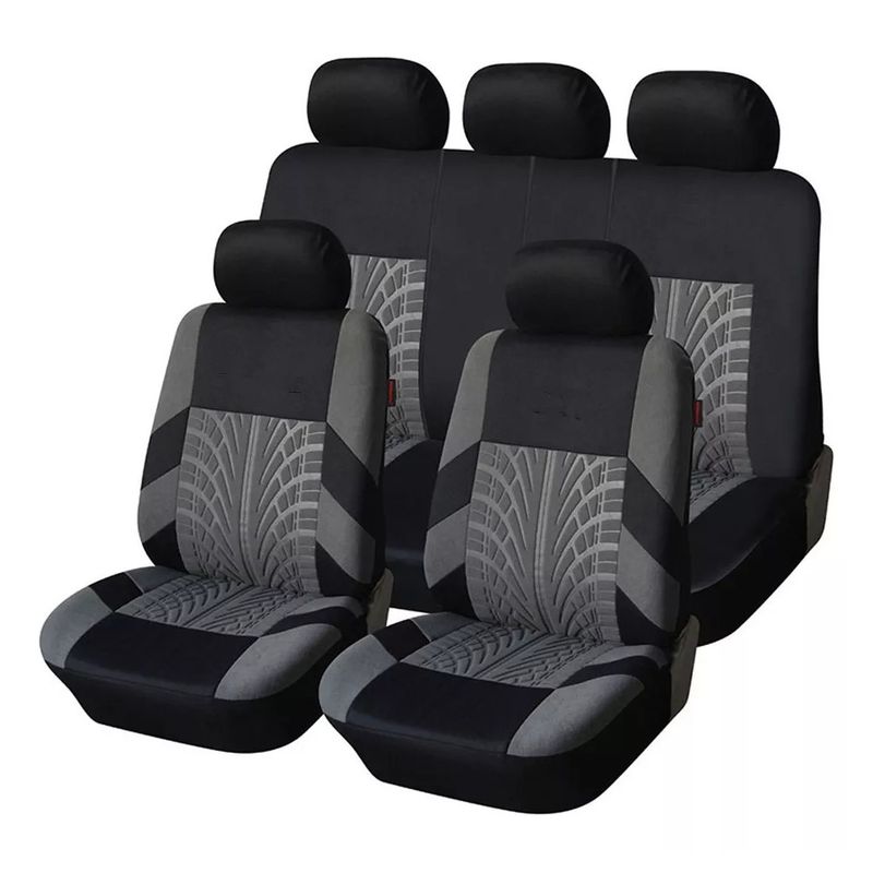 MUNDO MAGIA - 9 Pcs Funda Cubre Asientos Auto Universal Forro Asiento Kit