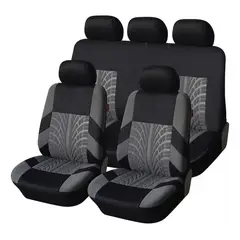MUNDO MAGIA - 9 Pcs Funda Cubre Asientos Auto Universal Forro Asiento Kit