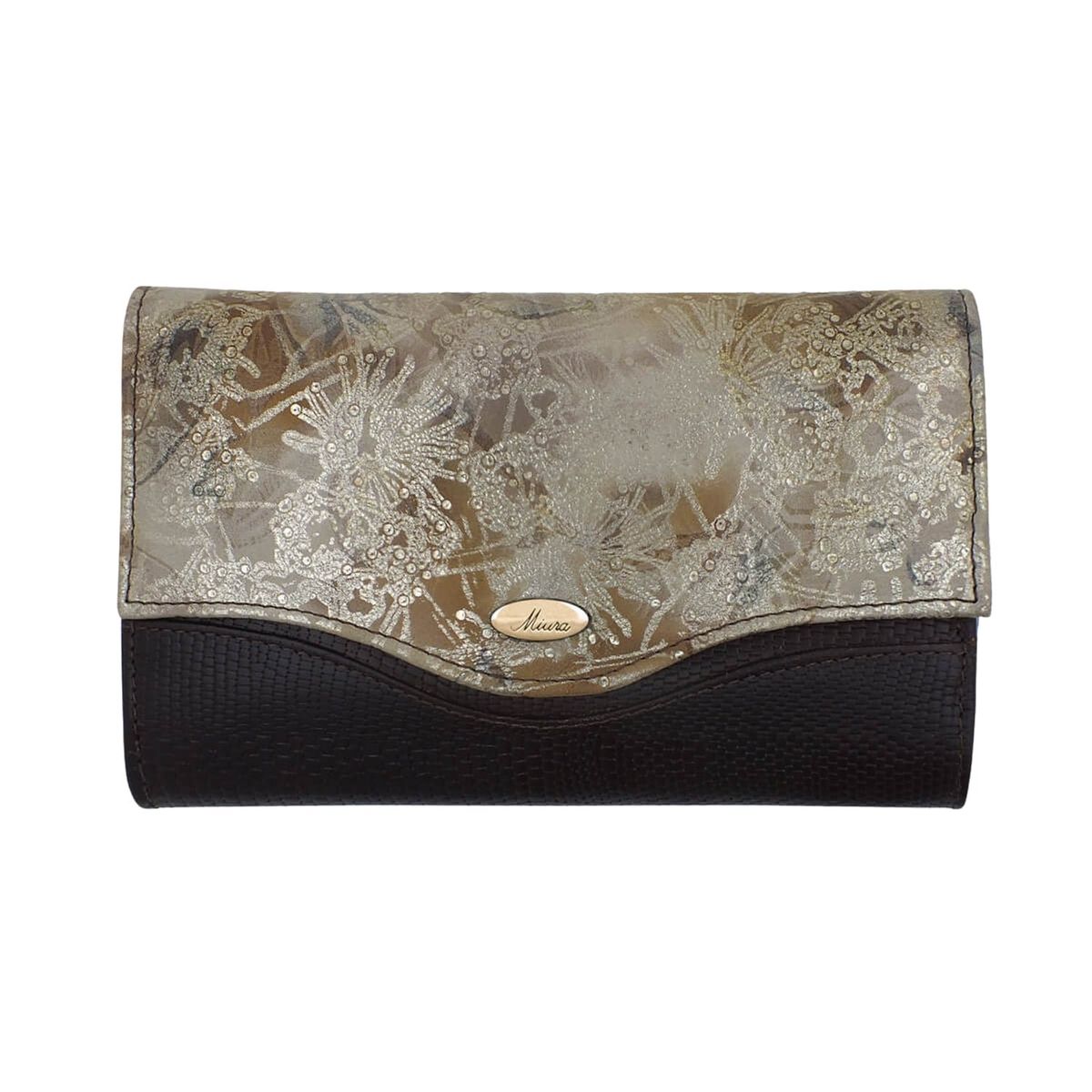 MIURA - Billetera Mujer Miura Mod. Chiara  Cuero Natural Miura