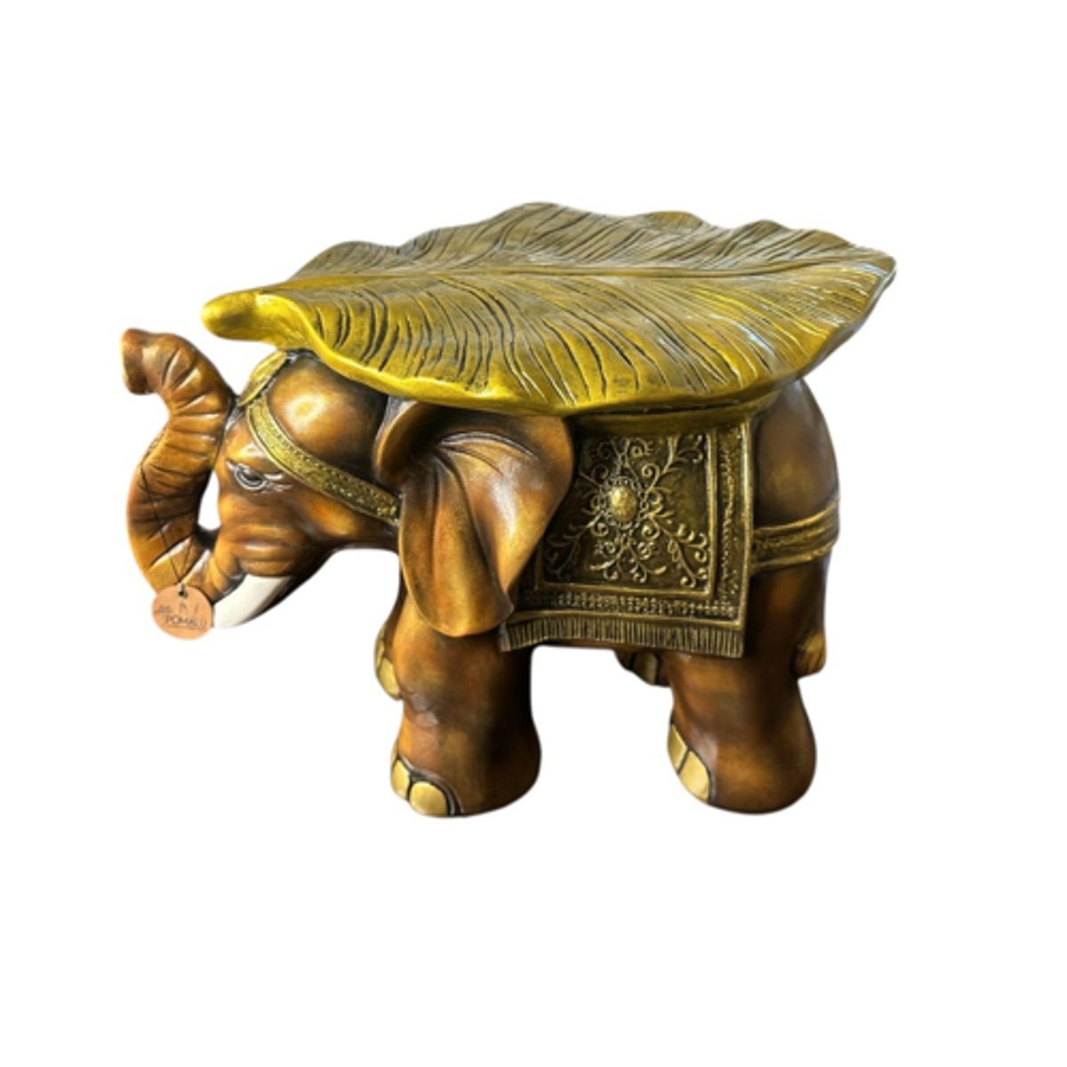 GENERICO - ESTATUA ELEFANTE HOJA XL