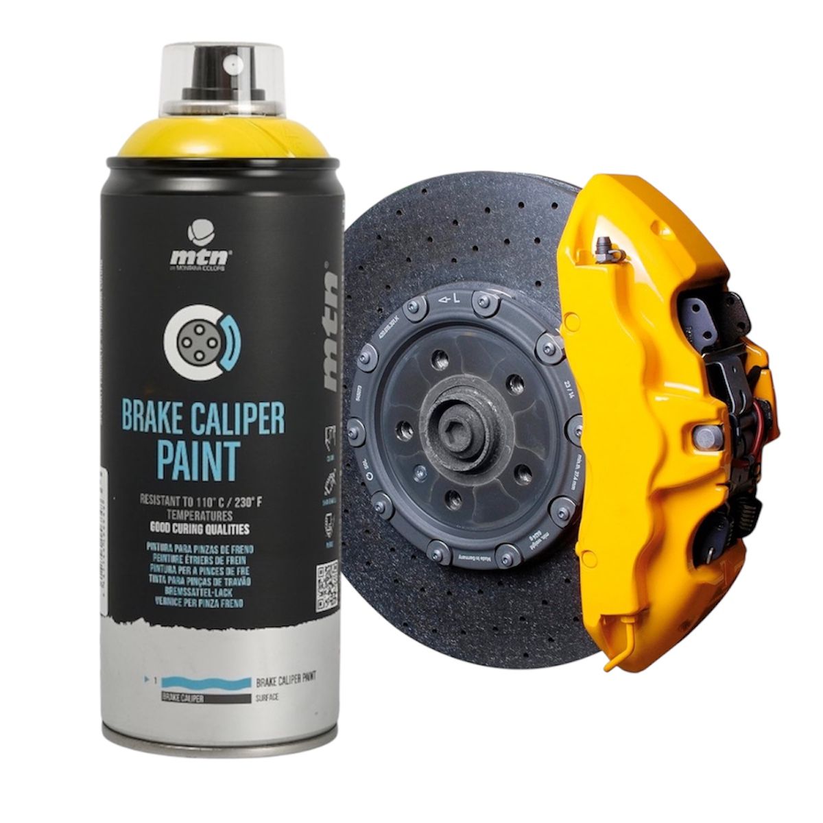 MONTANA - Pintura para Frenos Caliper Spray Brillante Amarillo 400ml